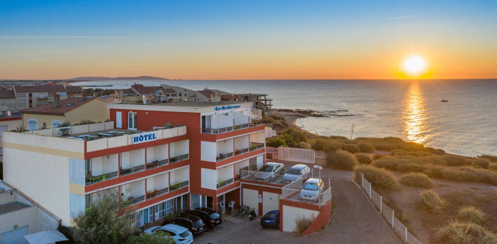 vue panoramic hôtel bellevue cap d'agde